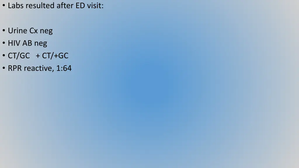 labs resulted after ed visit