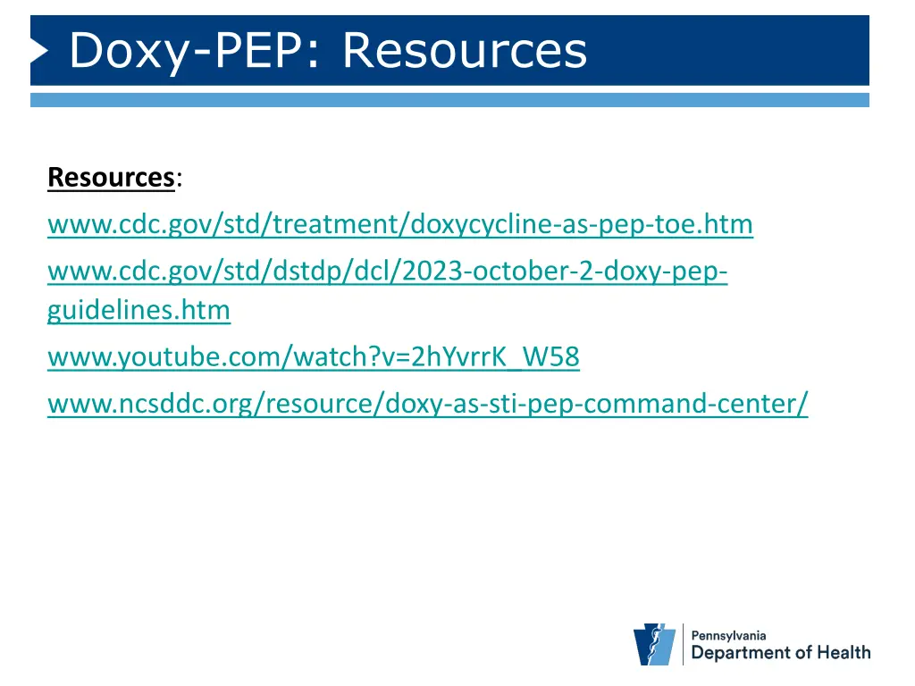 doxy pep resources