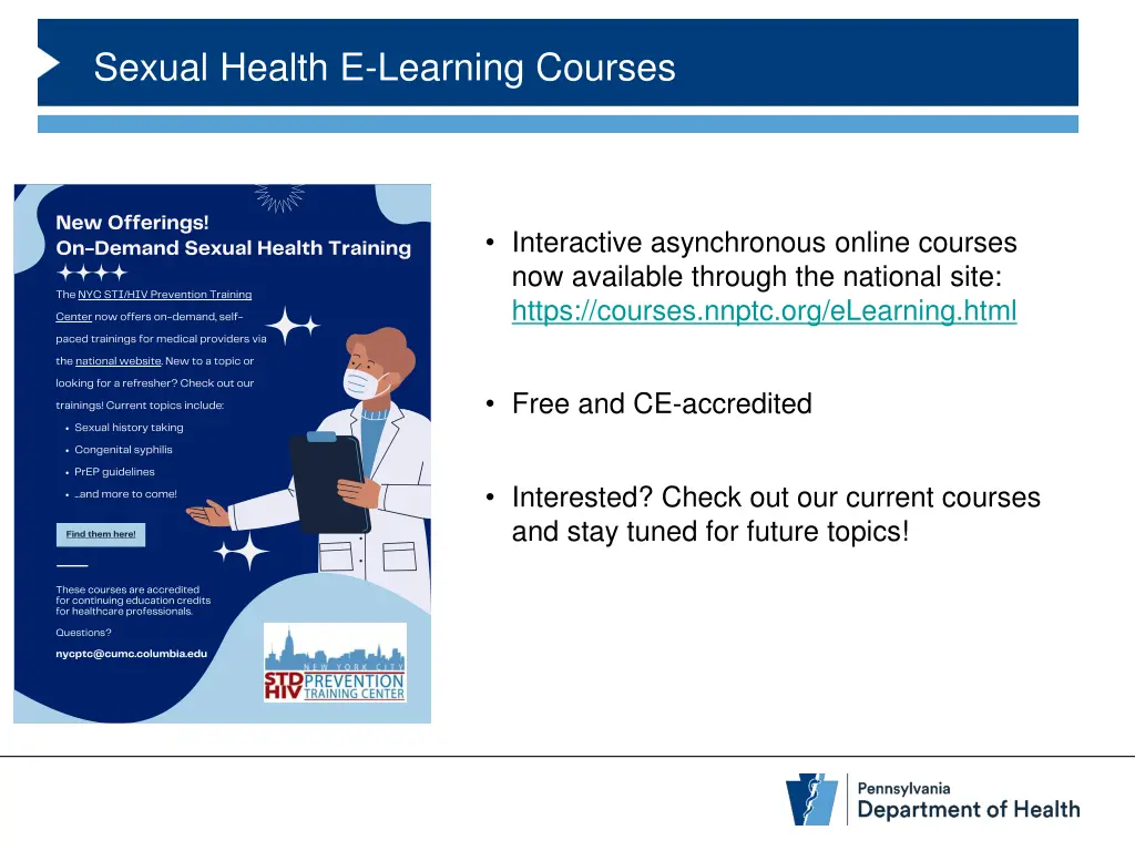 sexual health e learning courses