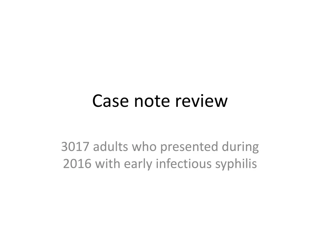 case note review
