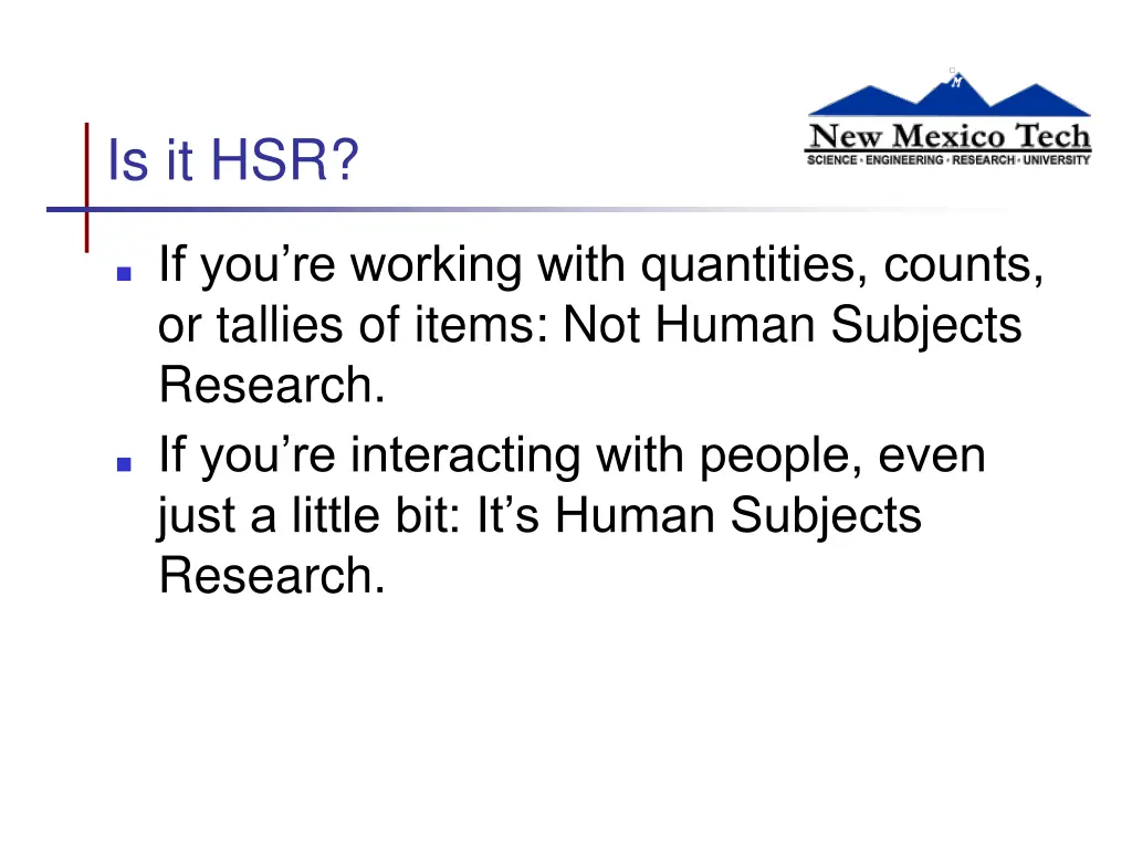 is it hsr