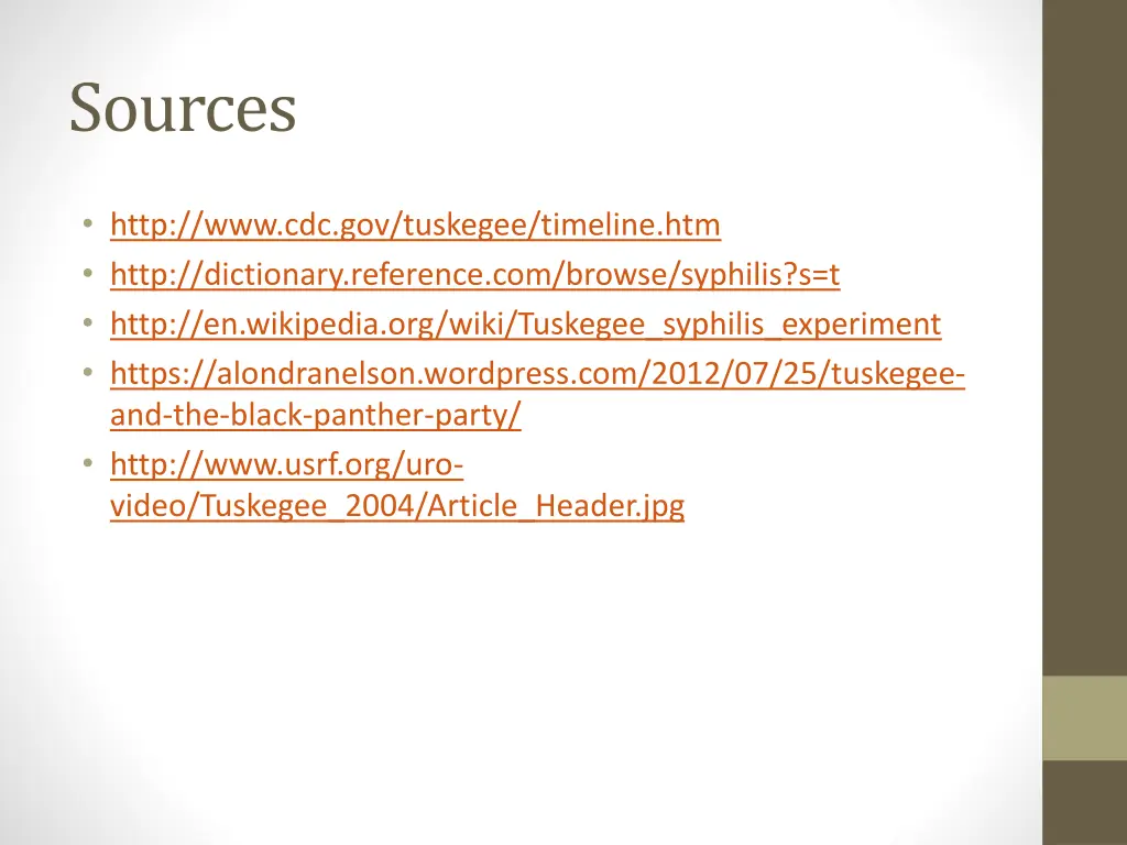 sources