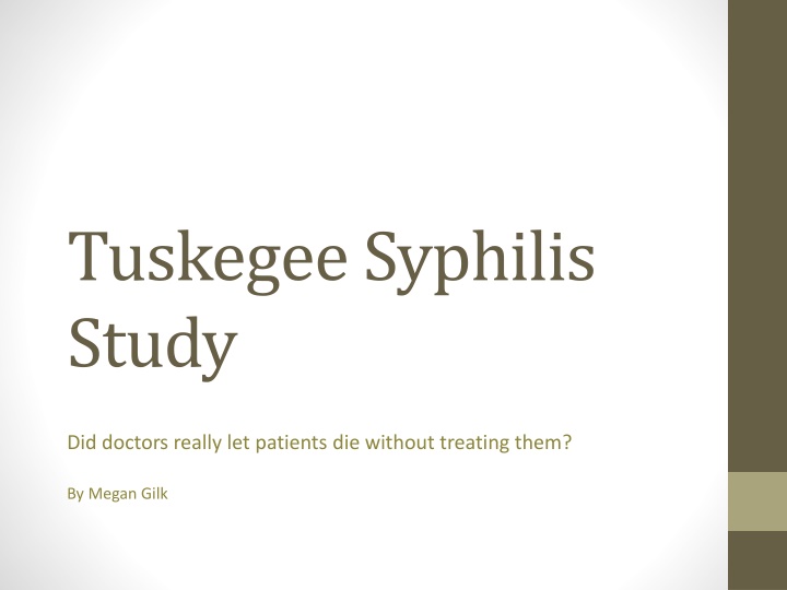 tuskegee syphilis study