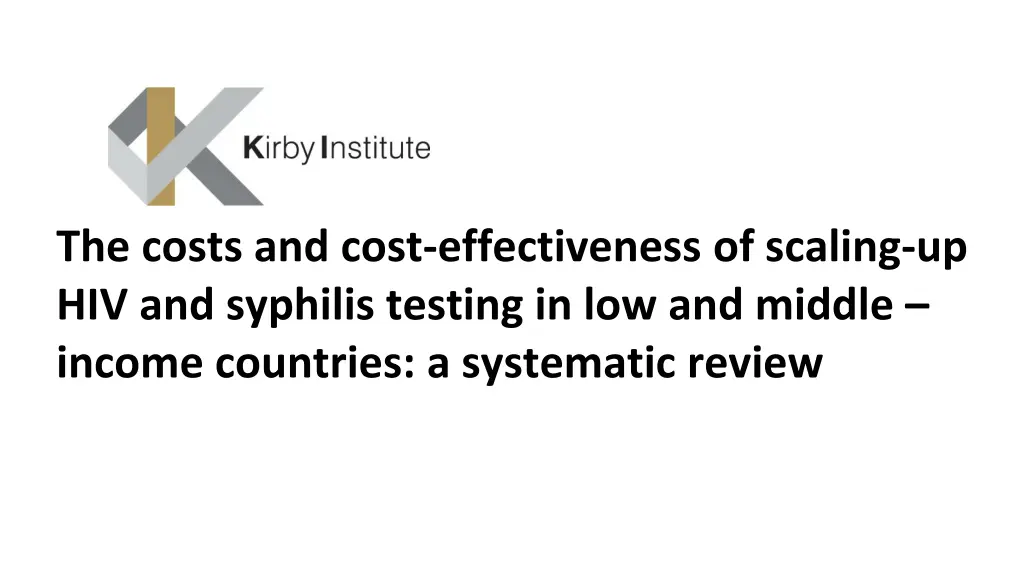 the costs and cost effectiveness of scaling