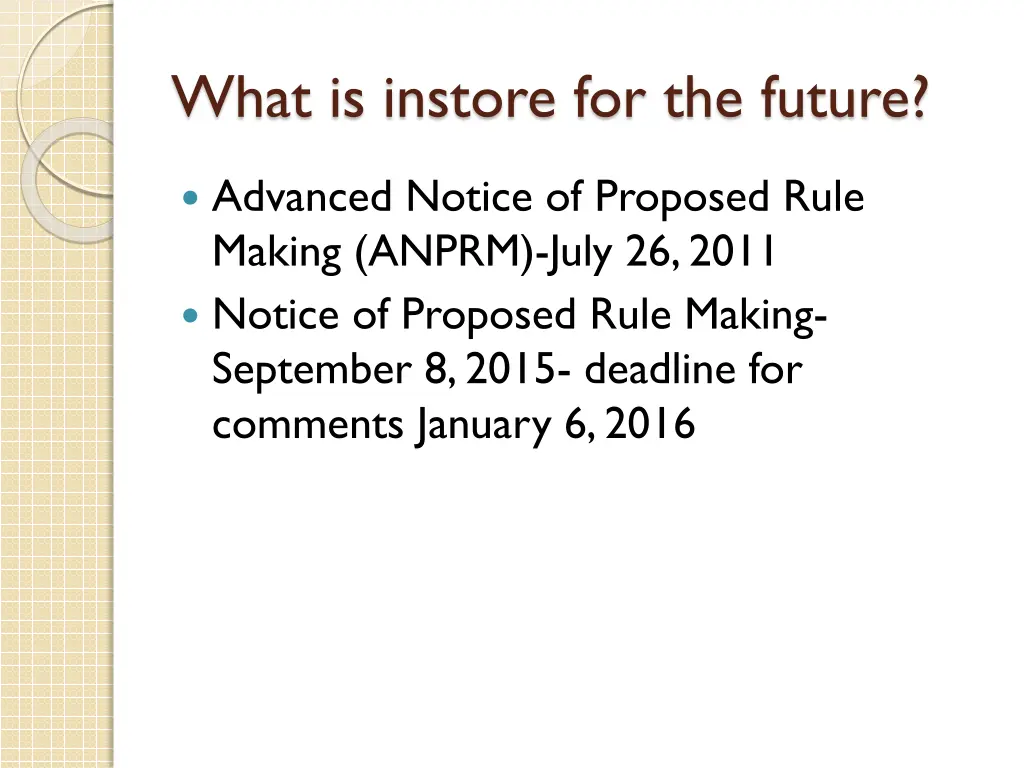what is instore for the future