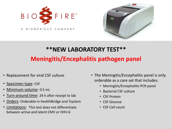 new laboratory test meningitis encephalitis