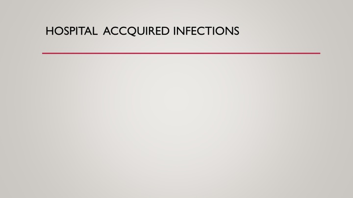 hospital accquired infections