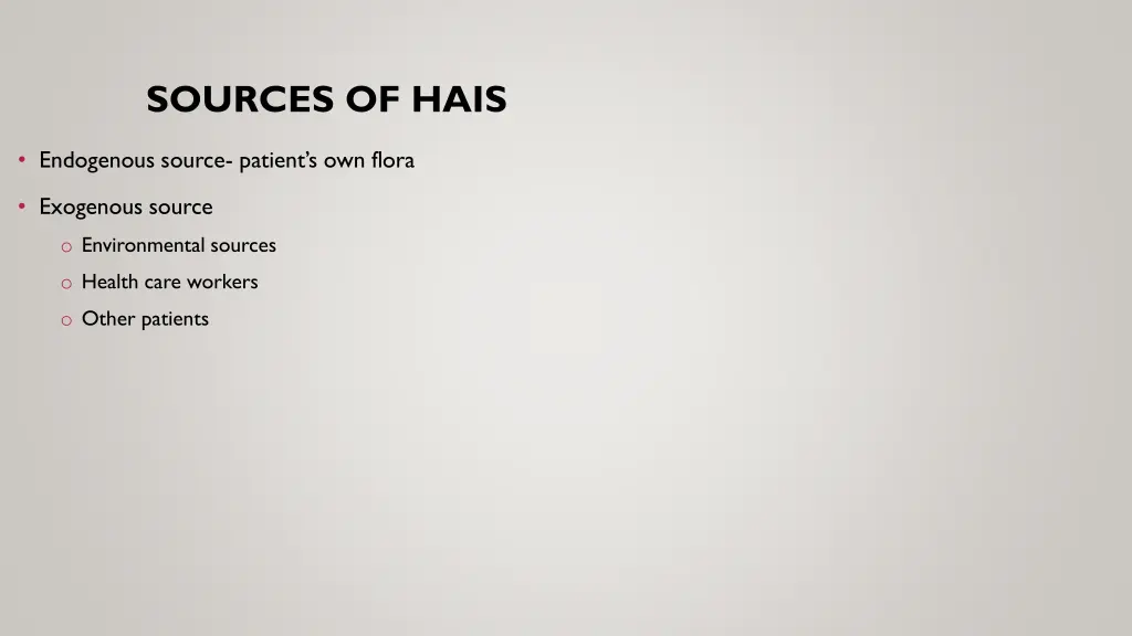 sources of hais