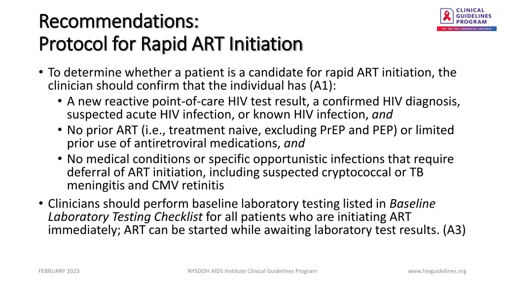 recommendations recommendations protocol