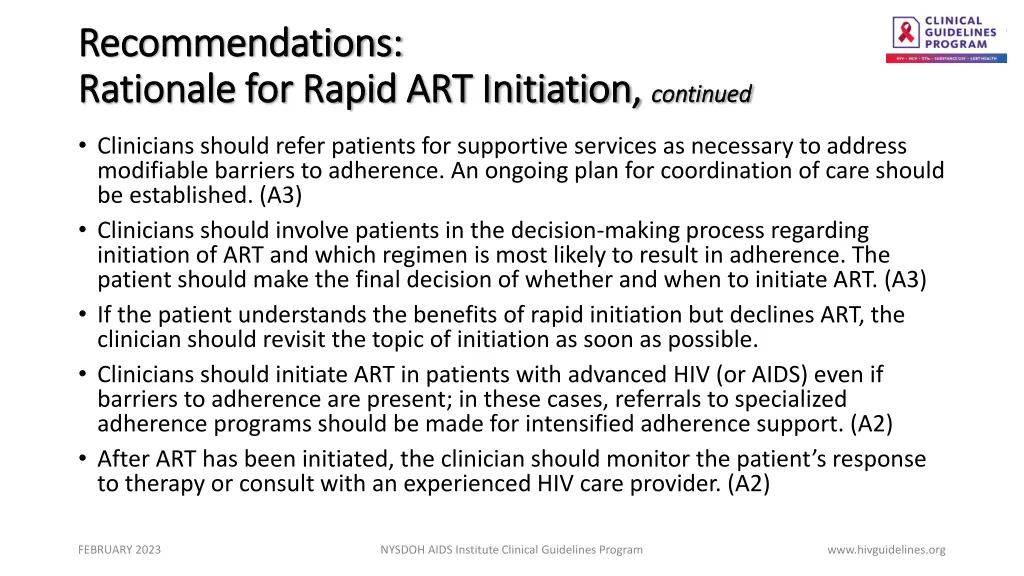 recommendations recommendations rationale 1
