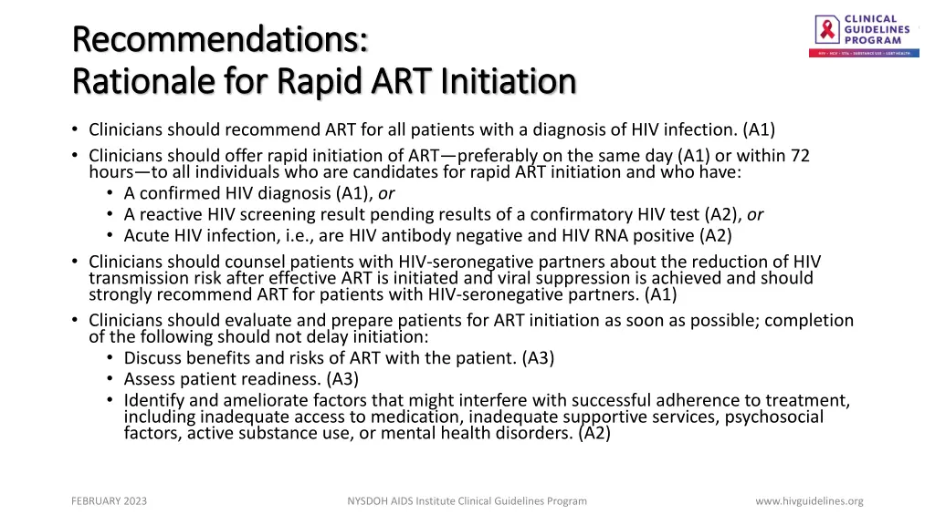 recommendations recommendations rationale
