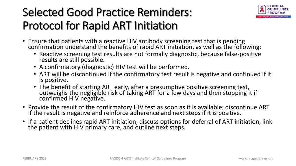 selected good practice reminders selected good