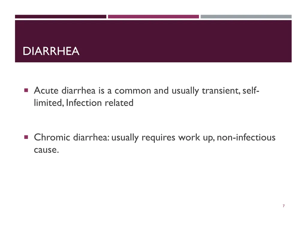 diarrhea