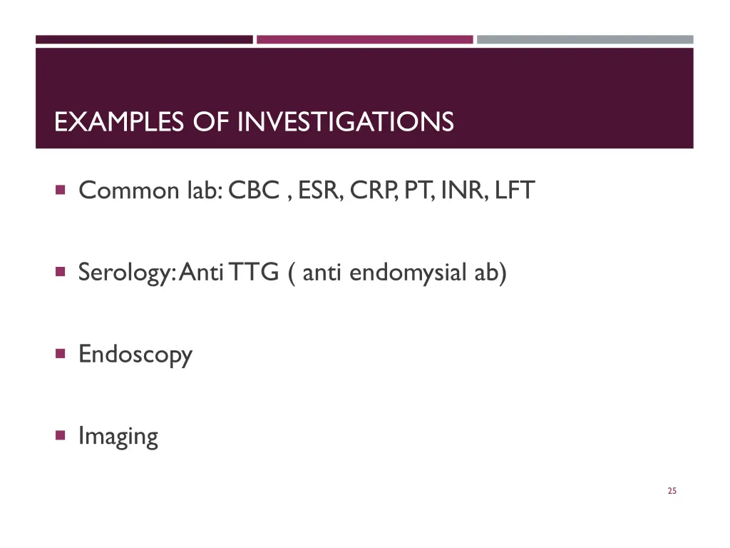 examples of investigations