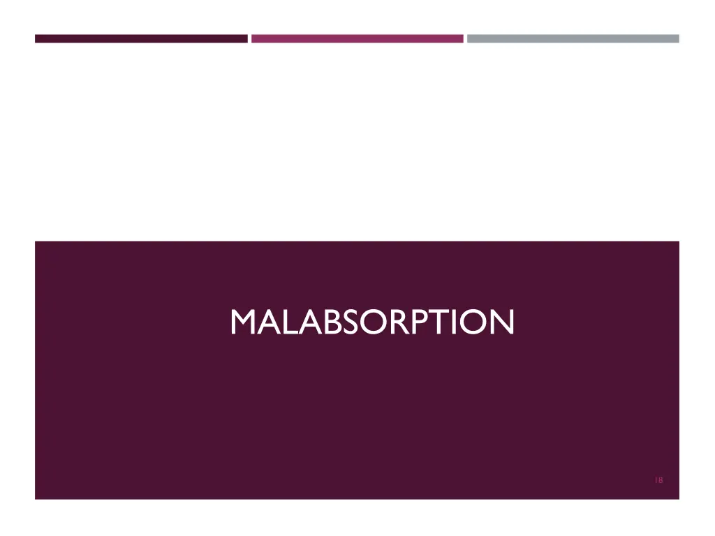 malabsorption