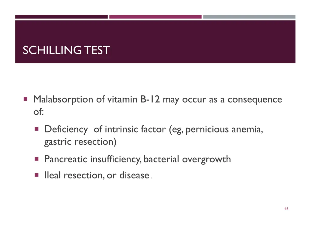 schilling test