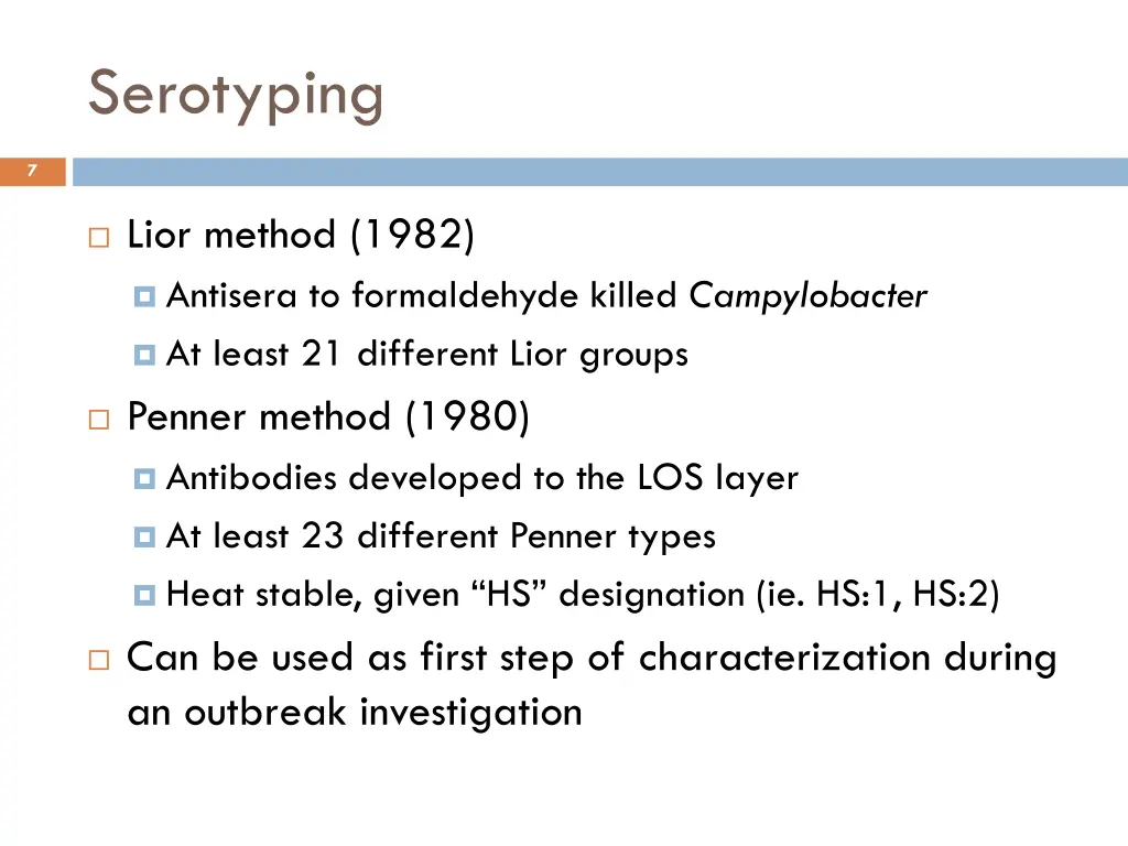 serotyping