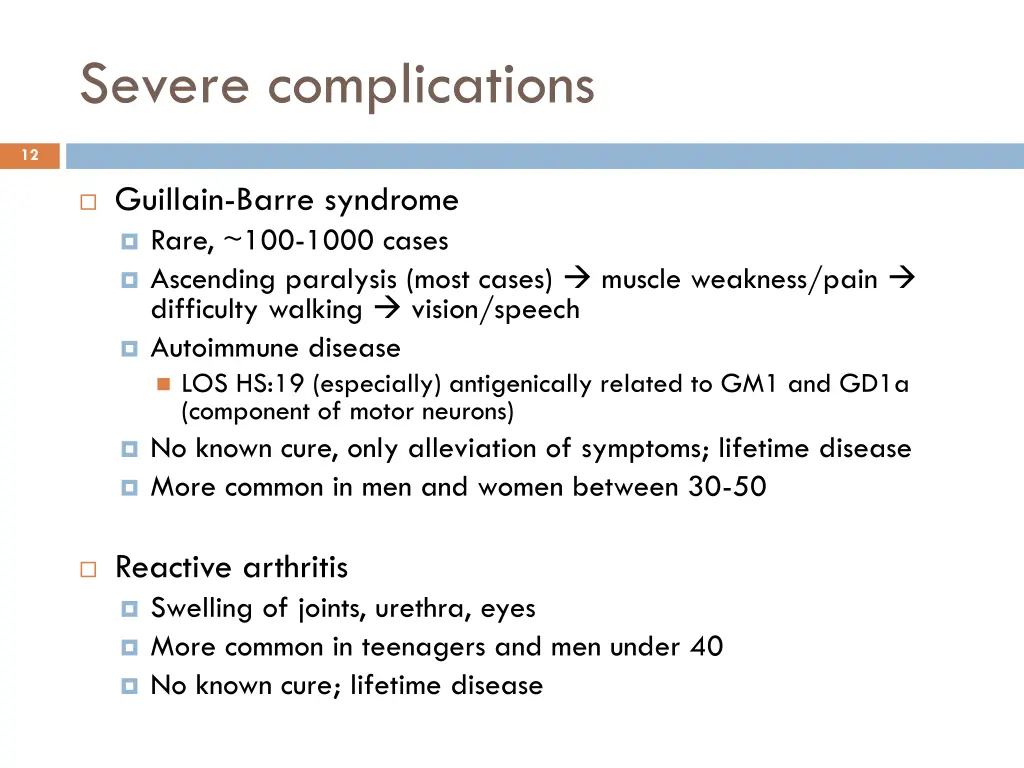 severe complications