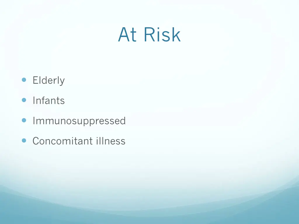 at risk
