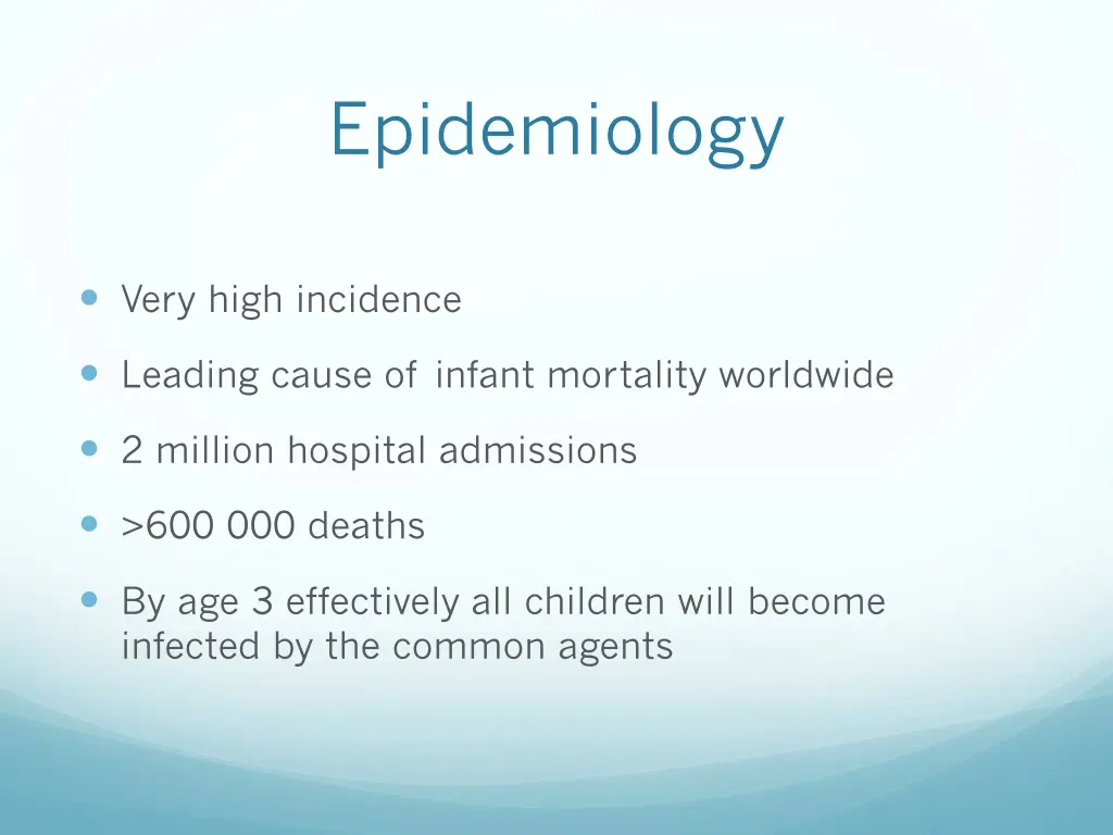 epidemiology