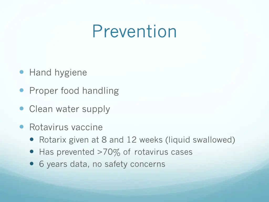 prevention
