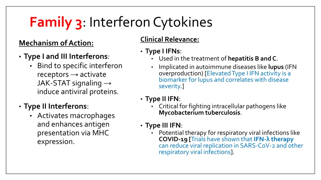 family 3 interferon cytokines