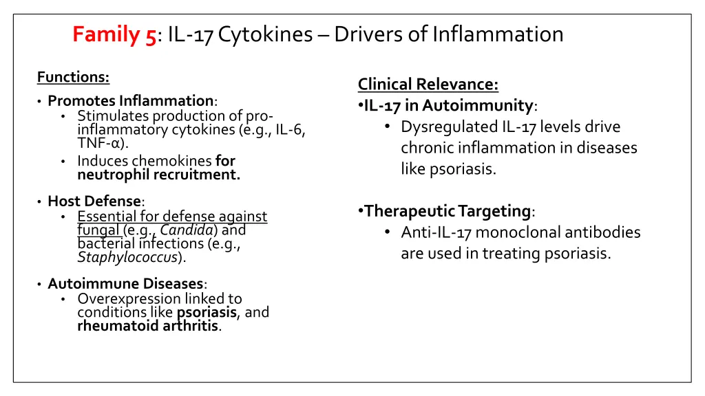 family 5 il 17 cytokines drivers of inflammation 1