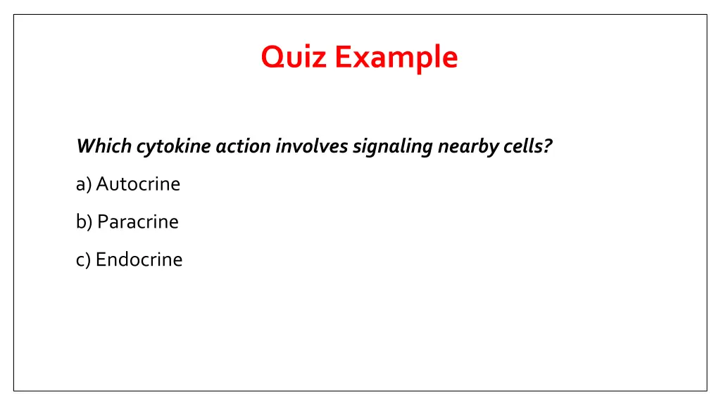 quiz example