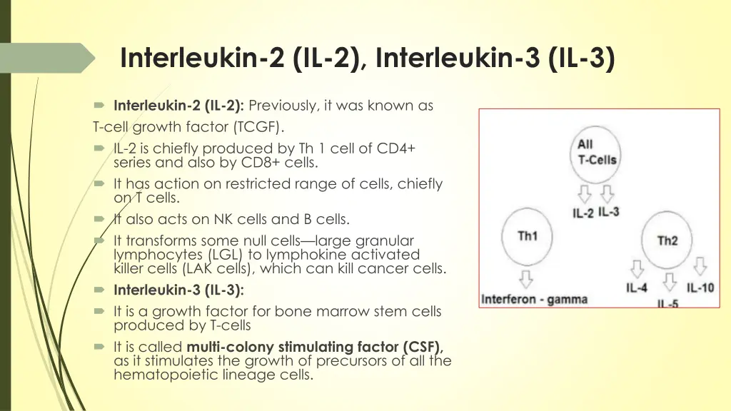 interleukin 2 il 2 interleukin 3 il 3