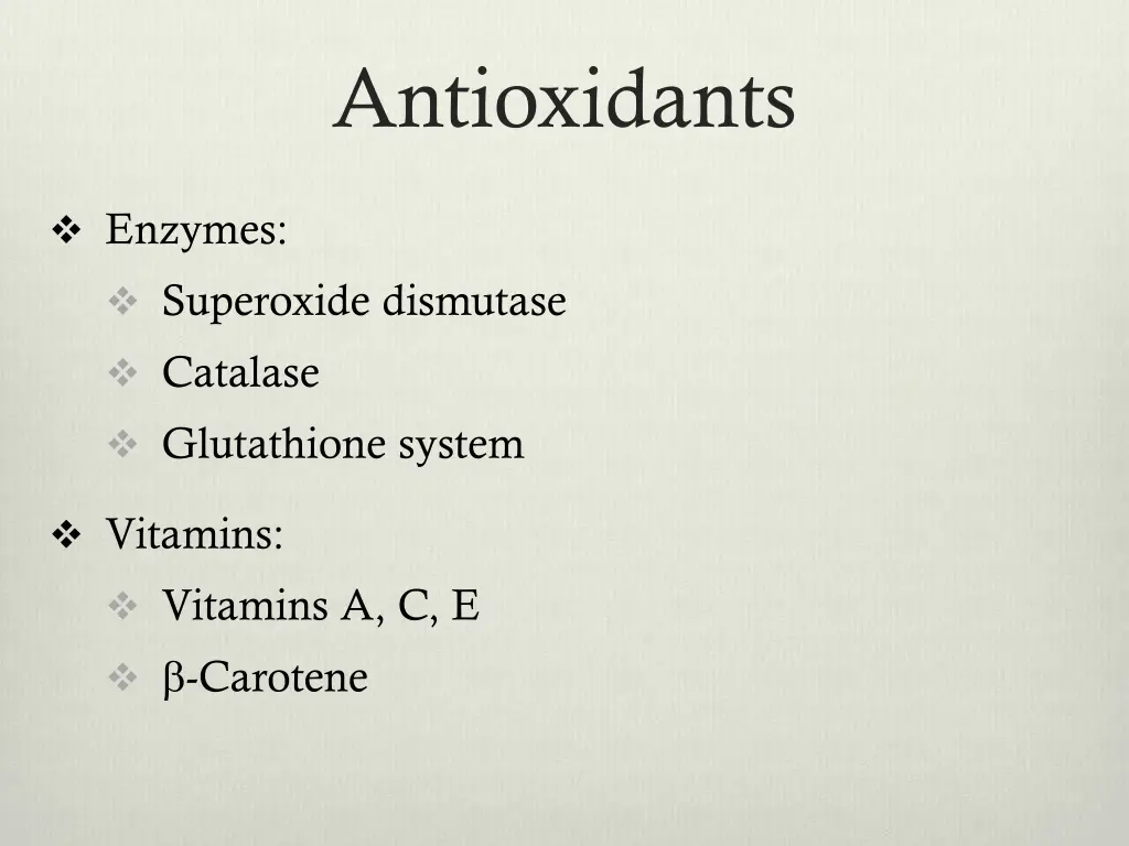 antioxidants