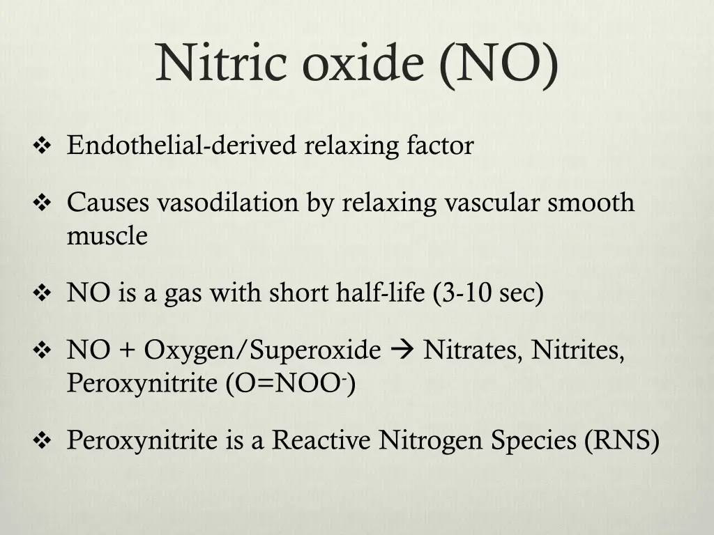 nitric oxide no