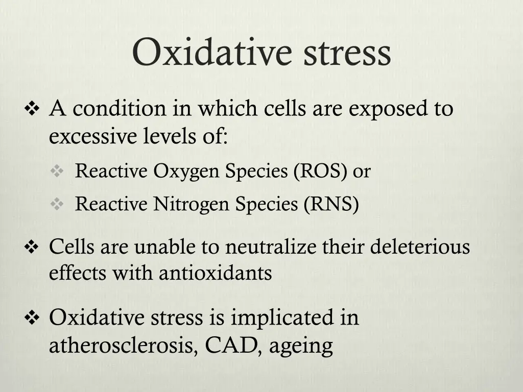oxidative stress