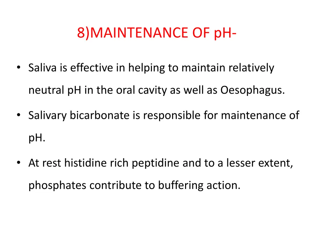 8 maintenance of ph