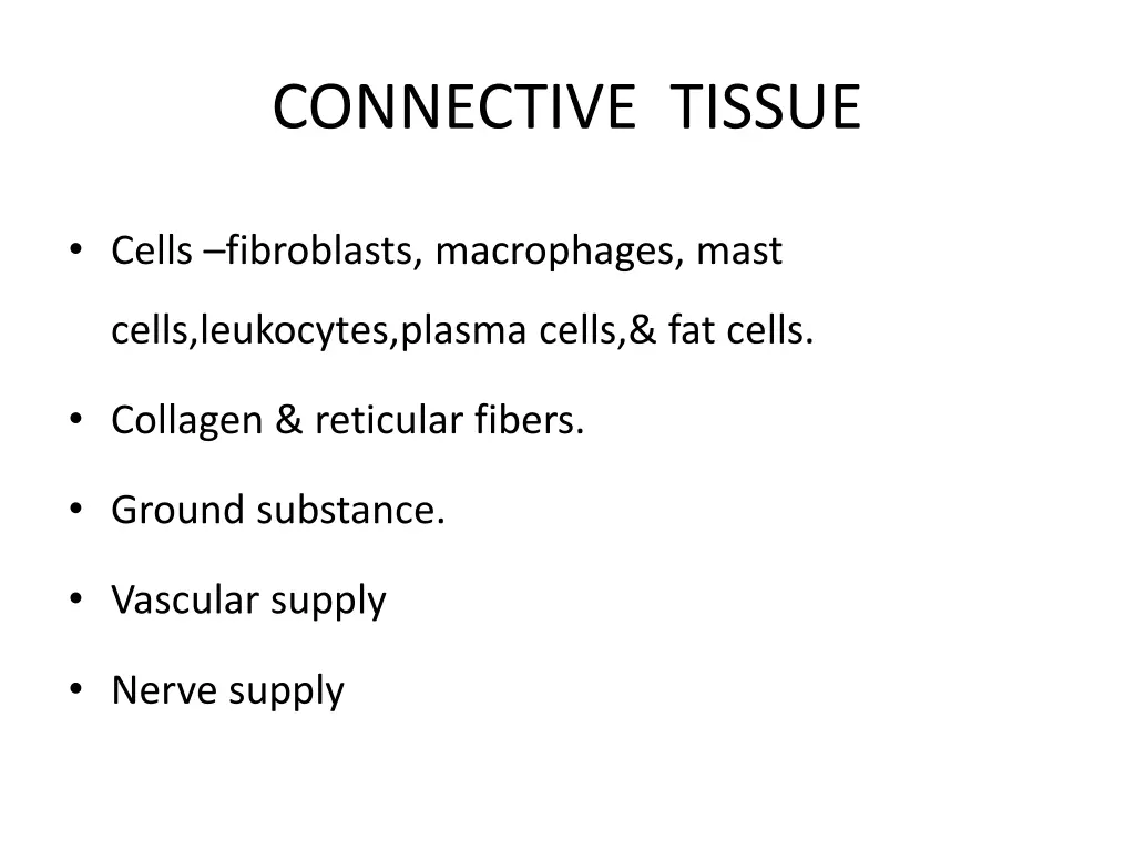 connective tissue
