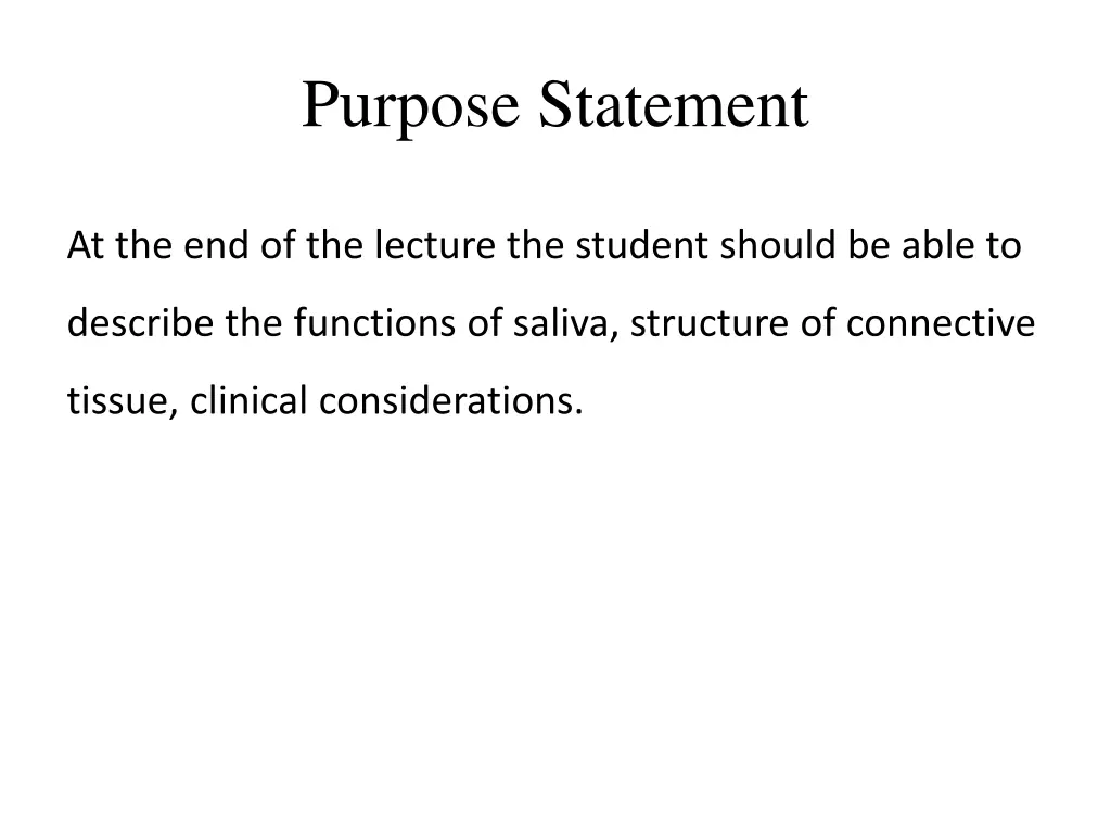 purpose statement