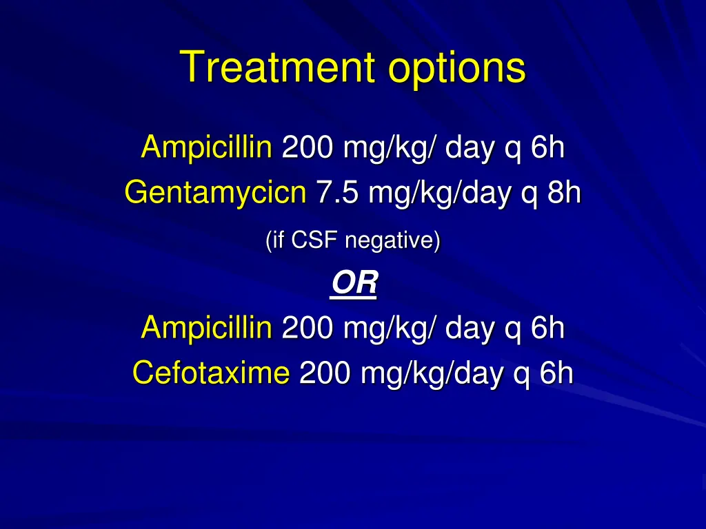 treatment options