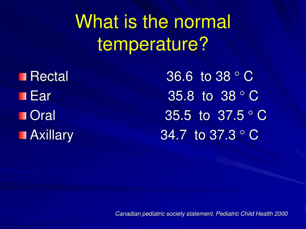 what is the normal temperature