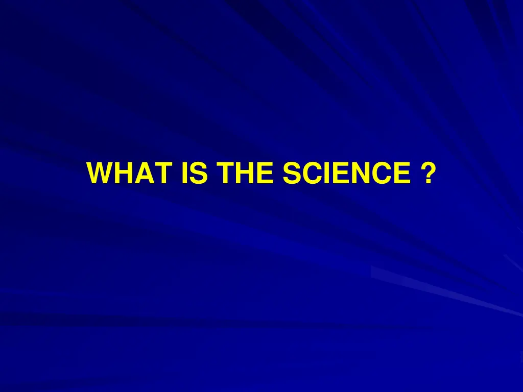 what is the science
