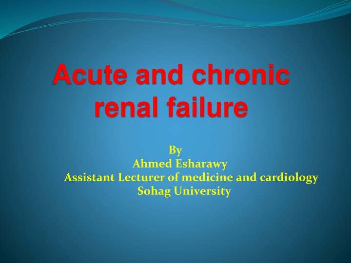 acute and chronic renal failure