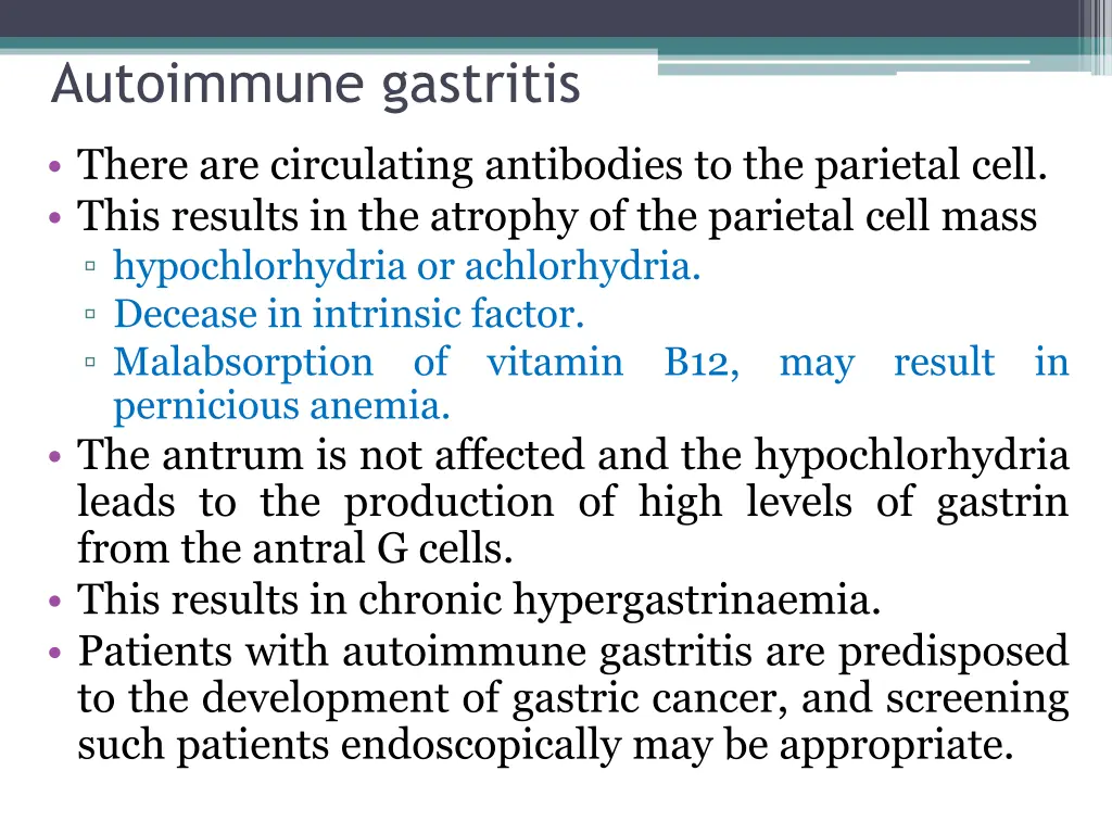 autoimmune gastritis
