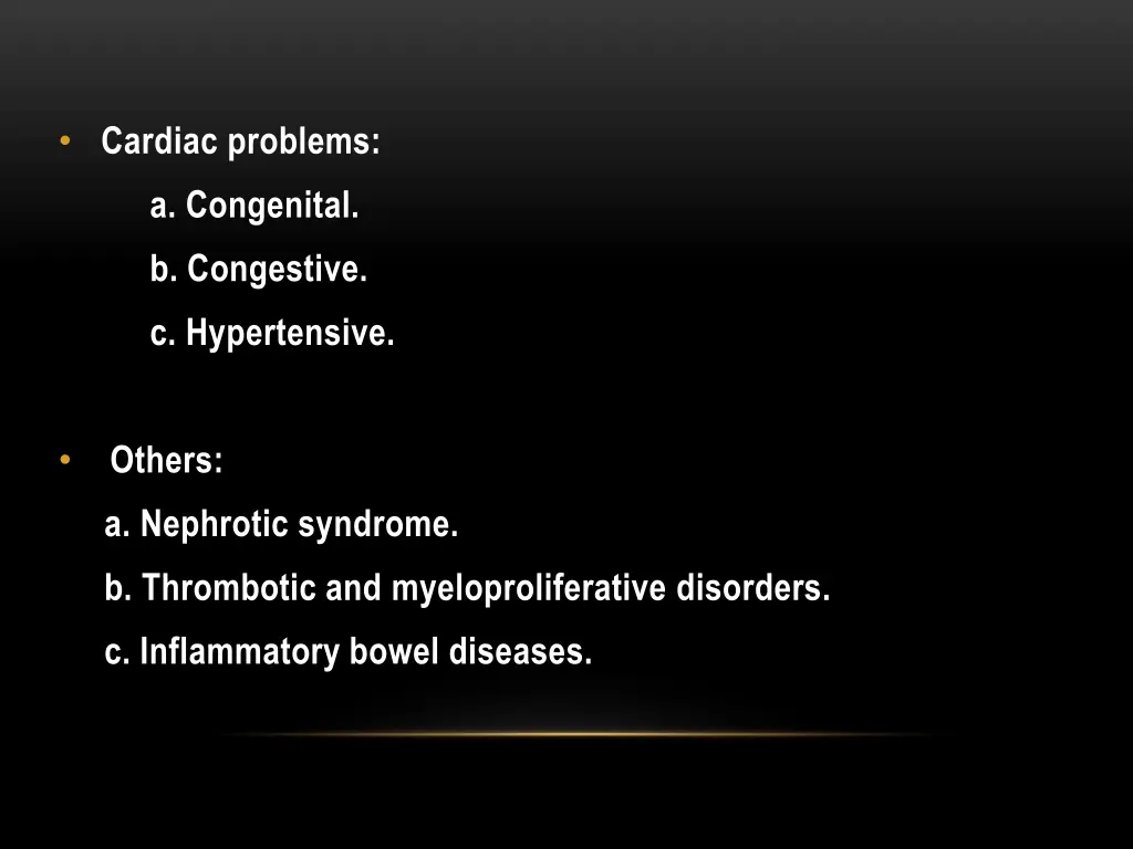 cardiac problems