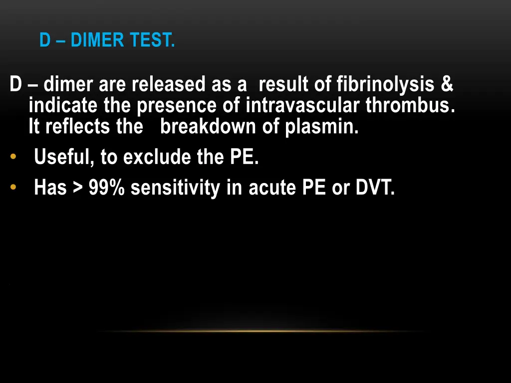 d dimer test