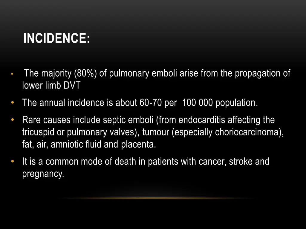 incidence
