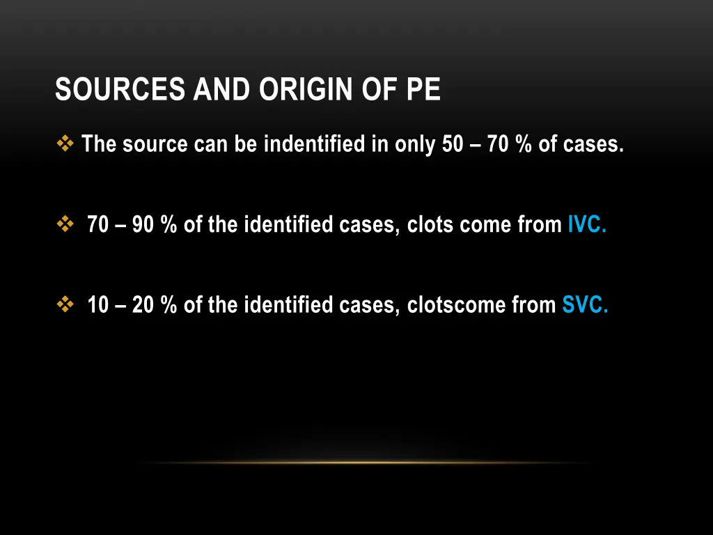 sources and origin of pe