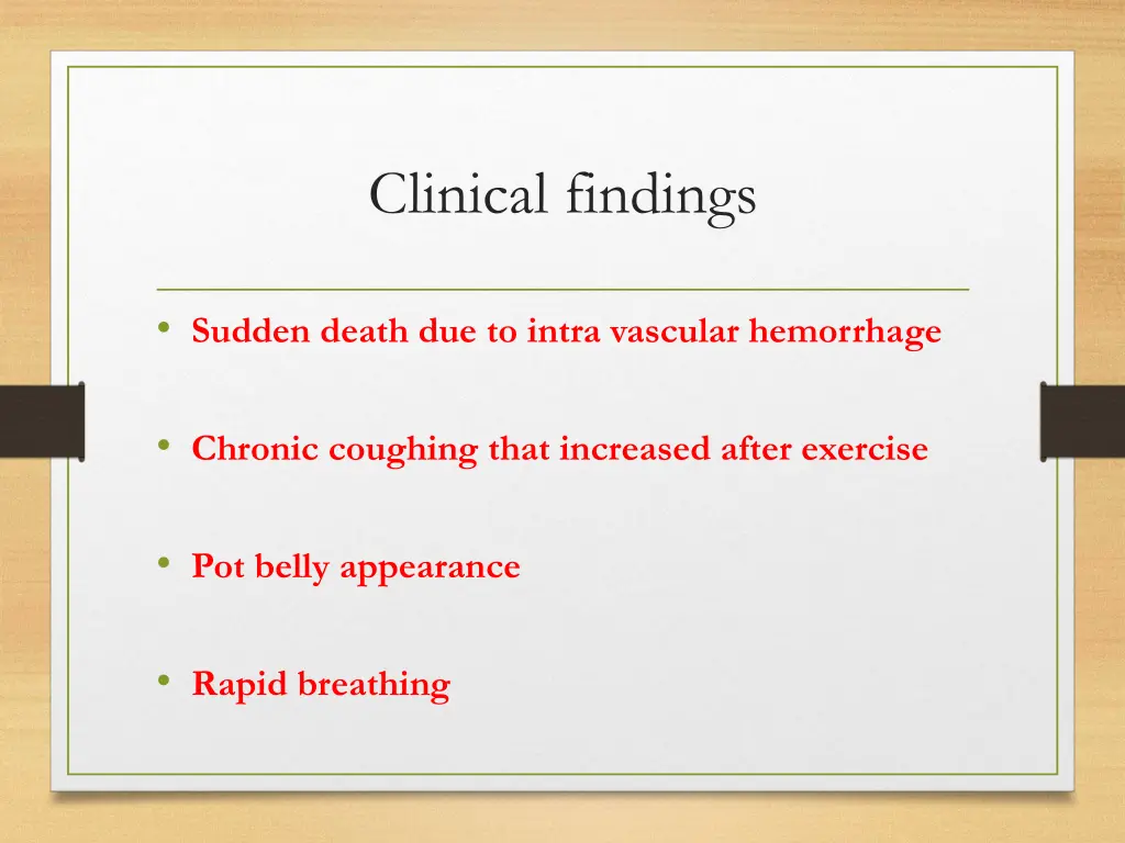 clinical findings