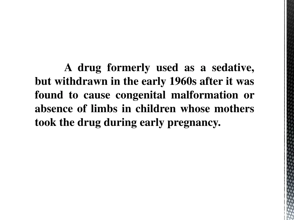 a drug formerly used as a sedative but withdrawn