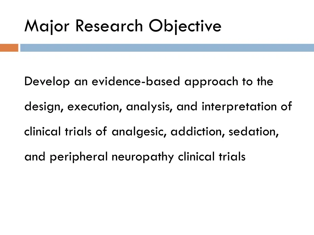 major research objective