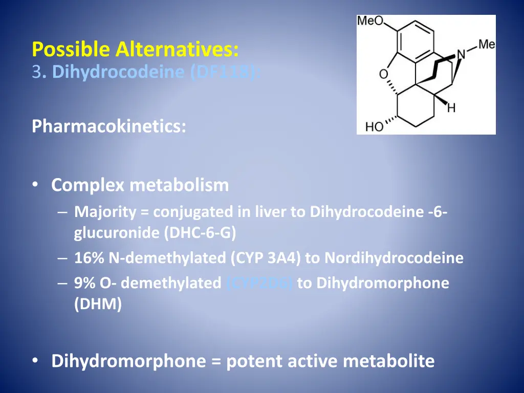 possible alternatives 3 dihydrocodeine df118 1