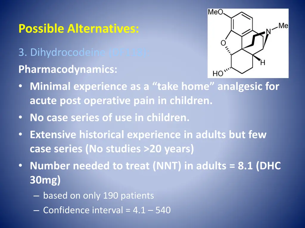 possible alternatives 3