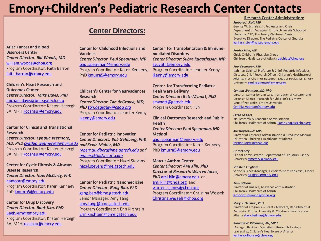 emory children s pediatric research center